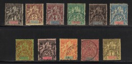 GUADELOUPE N° 27 à 39 Obl. Saufs 35 & 38 - Used Stamps