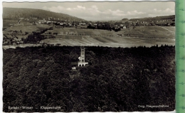 Rinteln/Weser-Klippenturm, Gastst. Geschw. Kleinschmidt  Um 1950/1960 Verlag: Aero-Bild, Fulda,  POSTKARTE, - Rinteln