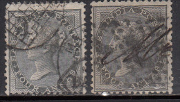 British East India Used 1856, 4as No Wartermark, Four Annas Shades, Early Indian Cancellations, Renouf, Cooper, - 1854 East India Company Administration