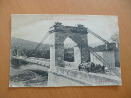 CPA Le Boulou. Le Pont Suspendu. Attelage - Other & Unclassified