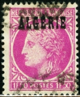 ALGERIA, COLONIA FRANCESE, FRENCH COLONY, CERES DI MAZELIN, 1947, FRANCOBOLLO USATO, Scott 201 - Usados