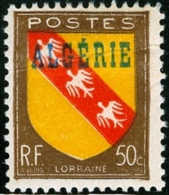 ALGERIA, COLONIA FRANCESE, FRENCH COLONY, STEMMI, COAT OF ARMS, 1945, FRANCOBOLLO NUOVO (MLH*), Scott 209 - Unused Stamps