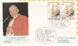 VATICAN 1982 COMMEMORATIVE COVER - Brieven En Documenten