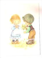 CPSM Illustrateur Coni Enfants Message Fleurs - Collections, Lots & Series