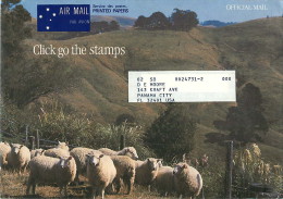 1986 Prepaid Envelope For Official Mail Of The Ausrtalia Post . Sheep Moutons - Interi Postali