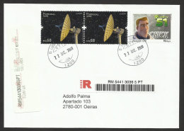 Portugal Lettre Recommandée Timbre Personnalisé Planète 51 Film Animation 2009 Personalized Stamp R Cover Planet 51 Film - Lettres & Documents