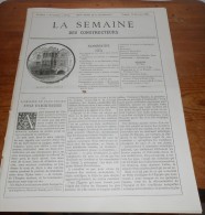 La Semaine Des Constructeurs. N°34. 15 Février 1890. Salle à Manger De La Maison De R-N Shaw. - Revues Anciennes - Avant 1900