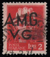 Italia - Amministrazione Anglo-Americana - Lire 2 Carminio "Serie Imperiale" - 1945/47 - Oblitérés