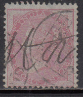 British East India Used 1855, Eight Annas On Blue Paper, No Wartermark, - 1854 Britse Indische Compagnie