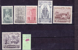 LUXEMBOURG N° 300/305 12EME CENTENAIRE DE LA MORT DE ST WILLIBRORD NEUF SANS CHARNIERE - Unused Stamps