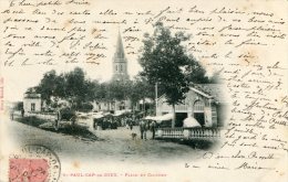 CPA 81 ST PAUL CAP DE JOUX PLACE ET CLOCHER 1904 Animée Plan Rare - Saint Paul Cap De Joux