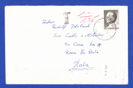 ENVELOPPE -- CACHET . 27.VII.70 - PÉNALITÉ  INSUFFISSANT - T 1.00/1,25  -  2 SCANS - Covers & Documents