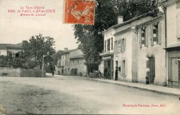 CPA 81 ST PAUL CAP DE JOUX AVENUE DE LAVAUR 1916 - Saint Paul Cap De Joux