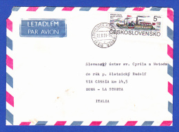 ENVELOPPE -- PAR AVION - CACHET 13.8.91 - Storia Postale