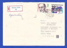 ENVELOPPE - RECOMMANDÉ . DOLNÁ SÚCA . 81  -- CACHET 24.11.99 - Storia Postale