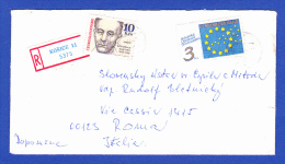 ENVELOPPE - RECOMMANDÉ . KOSICE 11 . 5375 -- CACHET - 26.2.91 - Cartas & Documentos