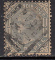 British East India Used 1874.........One Rupee,  Elephant Wartermark, As Scan - 1858-79 Crown Colony