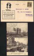 BELGIQUE - BRUXELLES - PRESSE - JOURNAUX / 1935  PREOBLITERE SUR CARTE POSTALE ILLUSTREE / 2 IMAGES (ref 5204) - Tipo 1929-37 (Leone Araldico)