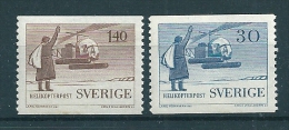 Sweden 1958 Helicopter Mail  Service Scott 518-9 MNH - Neufs