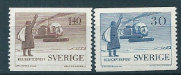 Sweden 1958 Helicopter Mail  Service Scott 518-9 MNH - Ungebraucht