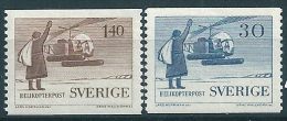 Sweden 1958 Helicopter Mail  Service Scott 518-9 MNH - Unused Stamps