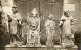 CHAPAIZE (71) Carte Photo église Statuaire Statues De Saints En Bois - Andere & Zonder Classificatie