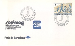 SPAIN. POSTMARK YOUTH AND OLYMPIC GAMES. OLYMPIC TORCH. BARCELONA 1987 - Franking Machines (EMA)