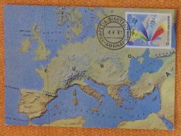 Maximum Greece Europe Map 1981 - Maximum Cards & Covers