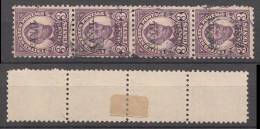 Panama Canal Zone Mi# 58C Used Strip Of 4 Perf. 10 - Zona Del Canale / Canal Zone