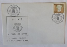 Portugal - Nisa Coat Of Arms 1990 Book Fair - Enveloppes