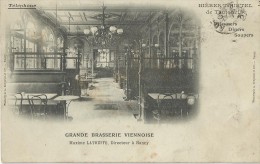 NANCY - Grande Brasserie Viennoise  Maxime Latruffe  Diecteur à Nancy   CPA 1900 - Cafés