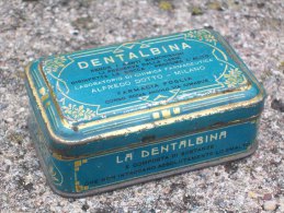 Scatola In Latta Di PASTIGLIE DENTALBINA Sbiancanti,disinfettanti  Per Denti MILANO - Matériel Médical & Dentaire