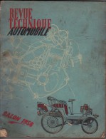 Revue Technique Automobile  Salon 1954 - Auto