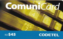Dominican Republic, RD-COD-0006, 45 Telephone Keyboard In Light Brown, 2 Scans . - Dominicana
