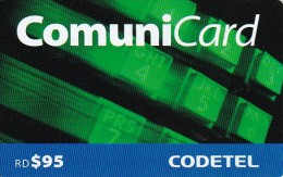 Dominican Republic, RD-COD-0007, 95 Telephone Keyboard In Green, 2 Scans . - Dominicana