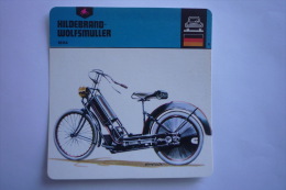Transports - Sports Moto - Carte Fiche Moto - Hildebrand-wolfsmuller - 1894 ( Description Au Dos De La Carte ) - Sport Moto