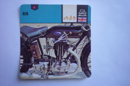 Transports - Sports Moto - Carte Fiche Moto - Ajs ( Description Au Dos De La Carte ) - Motorcycle Sport