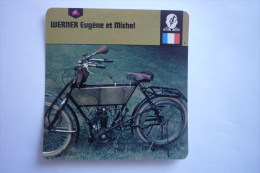 Transports - Sports Moto - Carte Fiche Moto - Werner Eugène Et Michel ( Description Au Dos De La Carte ) - Motorcycle Sport