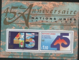 ONU 1990 (Geneva Office) Miniature Sheet 45° ONU -   Ufficio Di Ginevra Foglietto 45 Anniv.ONU 2v   ** MNH - Neufs