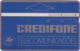 ***Télécarte Magnétique Du Portugal CREDIFONE 50Units  Vide Et En état TTB   A Saisir *** N°001E80989 - Portugal