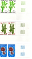 TERRES AUSTRALES Et ANTARCTIQUES  : ECHINODERMES Et COTULA PLUMOSA, LYCOPODIUM SAURURUS  - N° 117,118 Et 119 - Blocks & Sheetlets