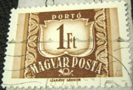 Hungary 1965 Postage Due 1ft - Used - Postage Due