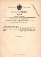 Original Patentschrift - N. Spaniol In Schiffweiler , 1884 , Gewölbe - Lehrbogen , Träger , Architektur , Bau !!! - Architecture