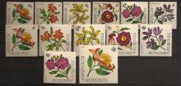 Burundi 1966 N° 172 / 84 Inc ** Courant, Fleur, Protea Argyrea, Crossandra, Ansellia, Thunbergia, Schizolossum, Dissotis - Nuevos