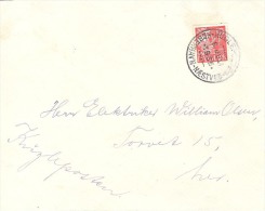 DENMARK # Letter Sent With Ball Post Copenhagen - Næstved From The Year 1935 - Postwaardestukken