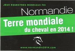AUTOCOLLANT Des Jeux équestres Mondiaux FEI - Normandie 2014 - Cheval - Reiten