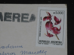 CPM ARGENTINE AVEC YT 1715 - FLORE FLEUR ARBRE - CEIBO - BUENOS AIRES - OBELISQUE - - Cartas & Documentos