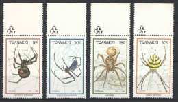 Transkei (South Africa) 1985. Animals / Spiders Set MNH (**) - Araignées