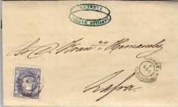 948 -  Cara Entera Luto Llerena 1870 Badajoz - Storia Postale