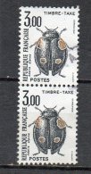 FRANCE        2 Timbres 3,00 F Se Tenant   Année 1983   Y&T: Taxe 111   (oblitéré) - 1960-.... Afgestempeld